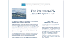 Desktop Screenshot of firstimpressionspr.ie